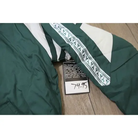 NWT Vintage 90s DIADORA Polyester Youth Large Soccer Jacket w/Removeable Hood
